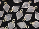 [Video] Rose Quartz Arrows Head 9x7mm Charm (2pcs)