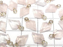 [Video] Rose Quartz Arrows Head 9x7mm Charm (2pcs)