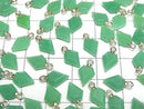[Video] Apple Green Chalcedony Arrows Head Charms 9x7mm (2 pieces)