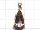 [Video][One of a kind] High Quality Ametrine AAA Faceted Pendant 18KGP NO.237