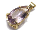 [Video][One of a kind] High Quality Ametrine AAA Faceted Pendant 18KGP NO.239