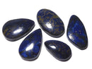 [Video][One of a kind] Azurite AAA- Cabochon 5pcs Set NO.207