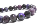 [Video][One of a kind] Sugilite AA++ Round 8mm Bracelet NO.302