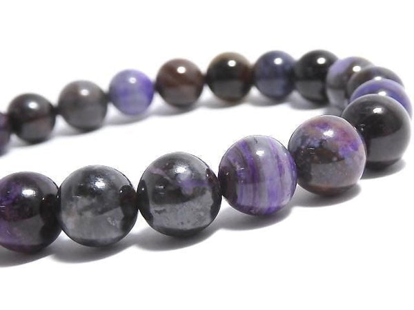 [Video][One of a kind] Sugilite AA++ Round 8mm Bracelet NO.312