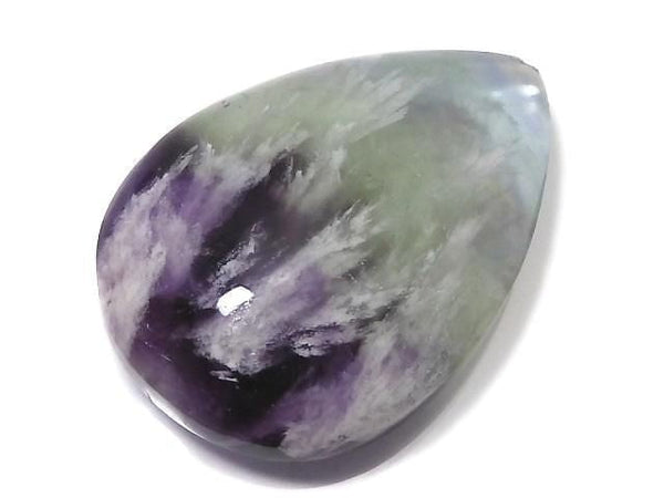 [Video][One of a kind] Angel Feather Fluorite Cabochon 1pc NO.22