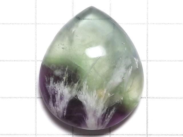 [Video][One of a kind] Angel Feather Fluorite Cabochon 1pc NO.28