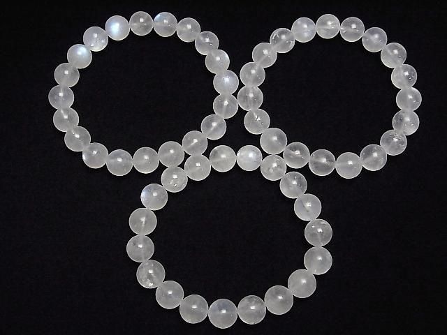 [Video] Royal Blue Moonstone AA++ Round 10mm Bracelet