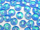 [Video] Kyoto Opal x Crystal AAA Round Cabochon 8x8mm [Blue] 2pcs