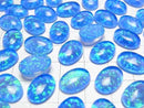 [Video] Kyoto Opal x Crystal AAA Oval Cabochon 14x10mm [Blue] 1pc