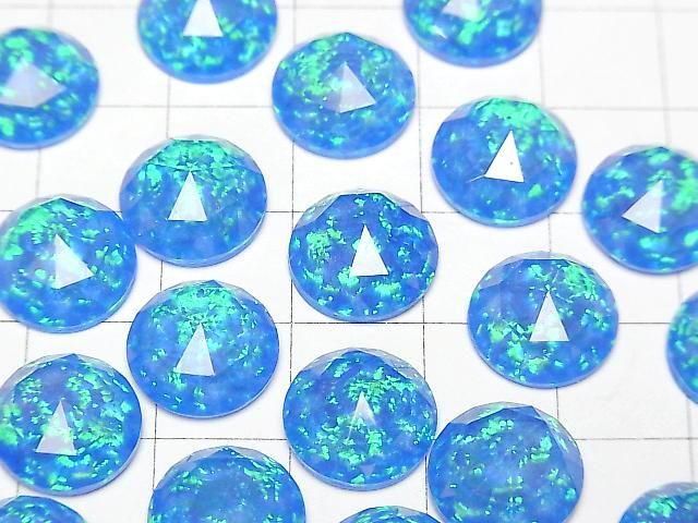 [Video] Kyoto Opal x Crystal AAA Round Rose Cut 12x12mm [Blue] 1pc