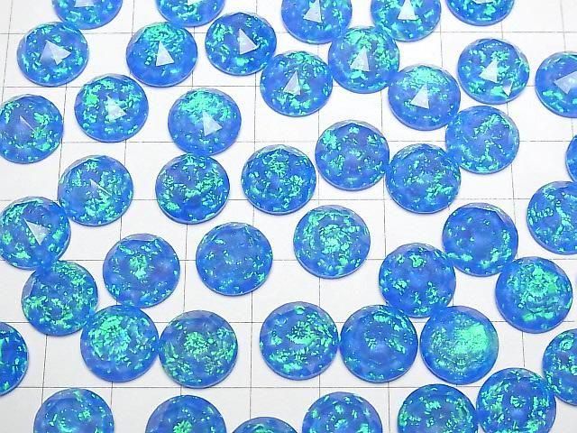 [Video] Kyoto Opal x Crystal AAA Round Rose Cut 12x12mm [Blue] 1pc