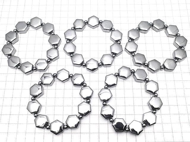 [Video] Terahertz Hexagon Shape & Round 5mm Bracelet