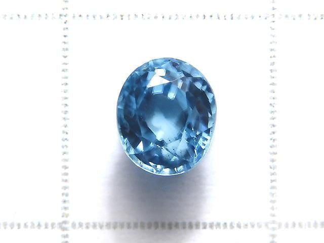 [Video][One of a kind] High Quality Natural Blue Zircon AAA Loose Stone Faceted 1pc NO.6