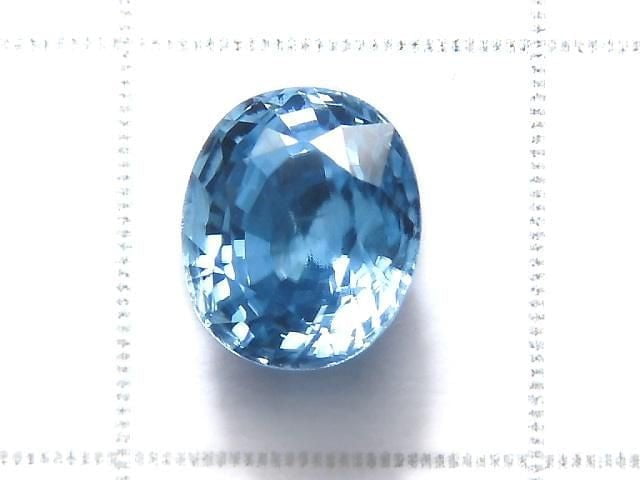 [Video][One of a kind] High Quality Natural Blue Zircon AAA Loose Stone Faceted 1pc NO.19
