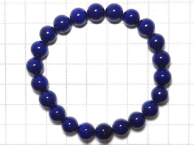 [Video][One of a kind] Lapislazuli AAA Round 8.5mm Bracelet NO.5