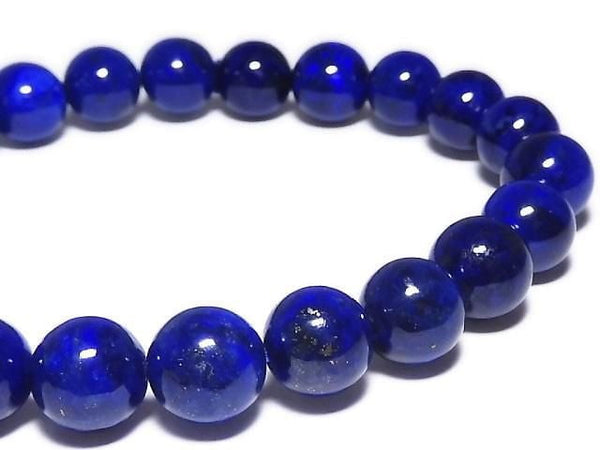 [Video][One of a kind] Lapislazuli AAA Round 8.5mm Bracelet NO.6