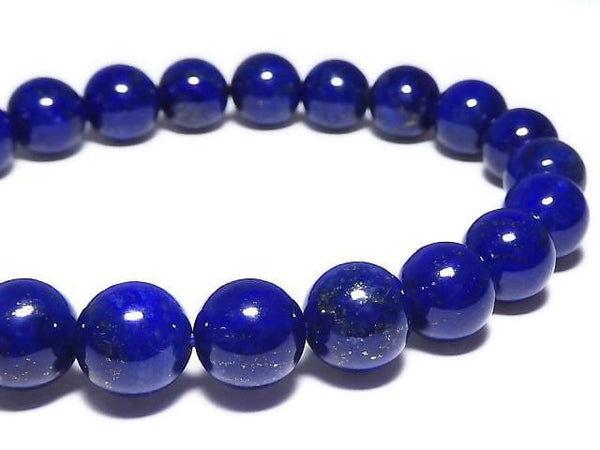 [Video][One of a kind] Lapislazuli AAA Round 8.5mm Bracelet NO.9