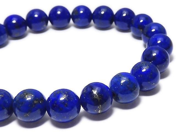 [Video][One of a kind] Lapislazuli AAA Round 8.5mm Bracelet NO.13