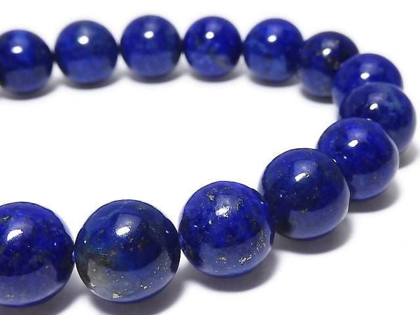 [Video][One of a kind] Lapislazuli AAA Round 10mm Bracelet NO.15