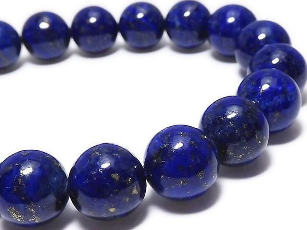 [Video][One of a kind] Lapislazuli AAA Round 10mm Bracelet NO.18