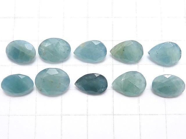 [Video][One of a kind] Grandidierite AAA- Loose stone Faceted 10pcs Set NO.37