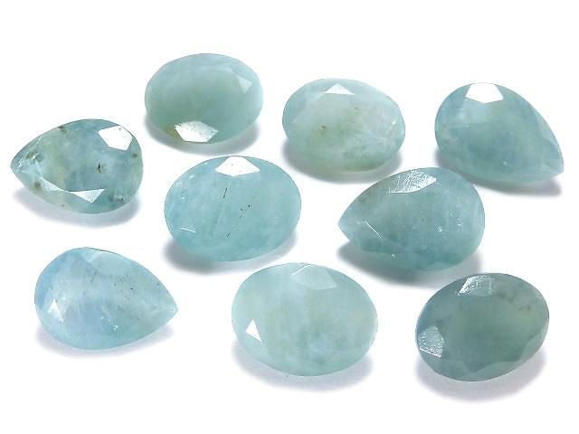 [Video][One of a kind] Grandidierite AAA- Loose stone Faceted 9pcs Set NO.39