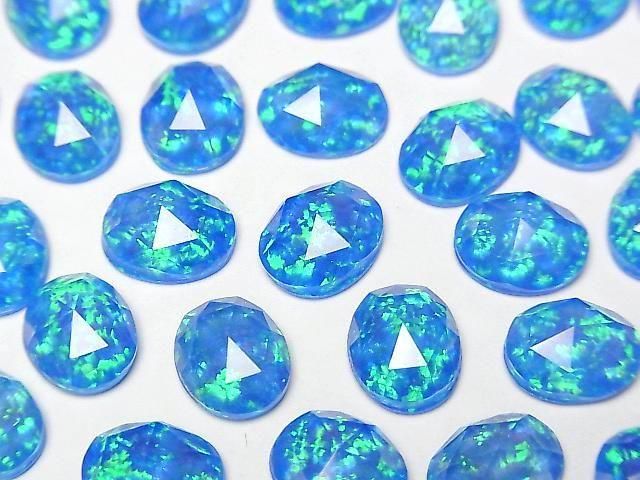 [Video] Kyoto Opal x Crystal AAA Oval Rose Cut 10x8mm [Blue] 1pc