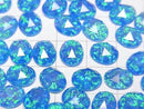 [Video] Kyoto Opal x Crystal AAA Oval Rose Cut 10x8mm [Blue] 1pc