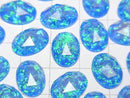 [Video] Kyoto Opal x Crystal AAA Oval Rose Cut 14x10mm [Blue] 1pc