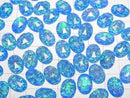 [Video] Kyoto Opal x Crystal AAA Oval Rose Cut 14x10mm [Blue] 1pc