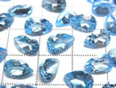 [Video]High Quality Swiss Blue Topaz AAA Loose stone Pear shape Faceted 9x6mm 2pcs