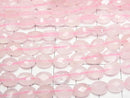 [Video]High Quality! Rose Quartz AA++ Faceted Oval 8x6mm 1strand beads (aprx.15inch/36cm)