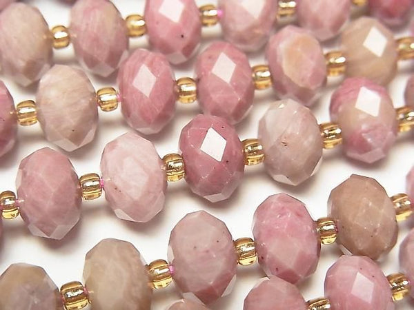 [Video]High Quality! Siliceous Schist AA++ Faceted Button Rondelle 10x10x6.5mm half or 1strand beads (aprx.15inch/37cm)