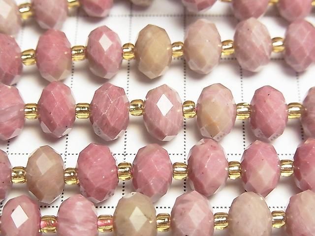 [Video]High Quality! Siliceous Schist AA++ Faceted Button Rondelle 10x10x6.5mm half or 1strand beads (aprx.15inch/37cm)