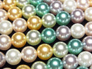 [Video] Glass Pearl Round 6mm [Mixed Color] 1 strand beads (approx. 15 inches/38 cm)