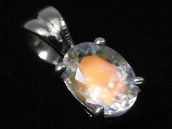 [Video][One of a kind] High Quality Andesine Labradorite Pendant Silver925 NO.84