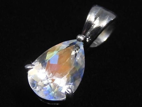 [Video][One of a kind] High Quality Andesine Labradorite Pendant Silver925 NO.85
