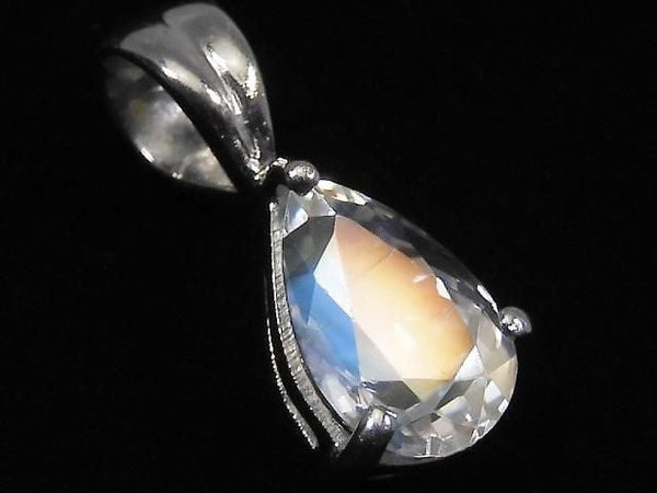 [Video][One of a kind] High Quality Andesine Labradorite Pendant Silver925 NO.87