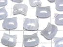 [Video] Blue Lace Agate AA++ Cat Motif 10x12mm [Half Drilled Hole (Back)] 2pcs
