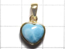 [Video][One of a kind] Larimar Pectolite AAA Pendant 18KGP NO.341