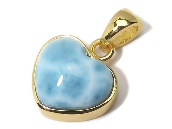 [Video][One of a kind] Larimar Pectolite AAA Pendant 18KGP NO.342