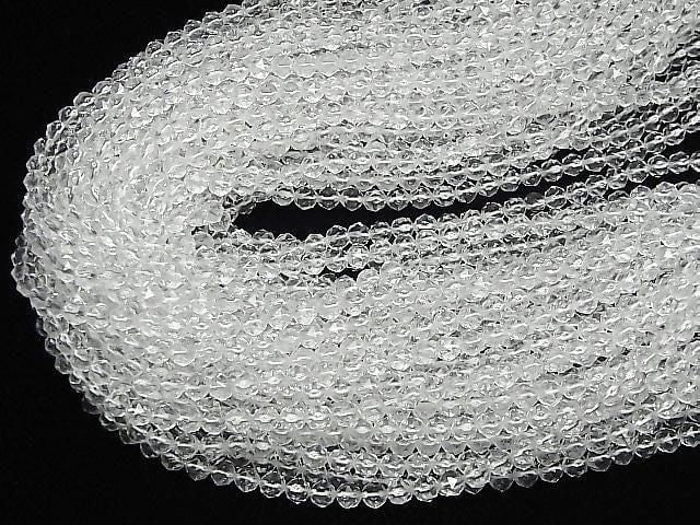 [Video] High Quality! Crystal (Synthetic Quartz) AAA Star Faceted Round 6mm 1strand Beads (approx. 15 inches/37 cm)
