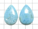 [Video][One of a kind] Larimar Pectolite AA+ Beads 2pcs Set NO.16
