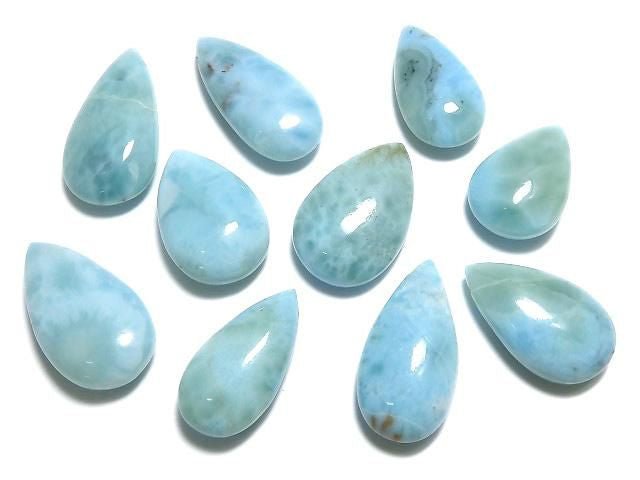 [Video][One of a kind] Larimar Pectolite AA Beads 10pcs Set NO.20