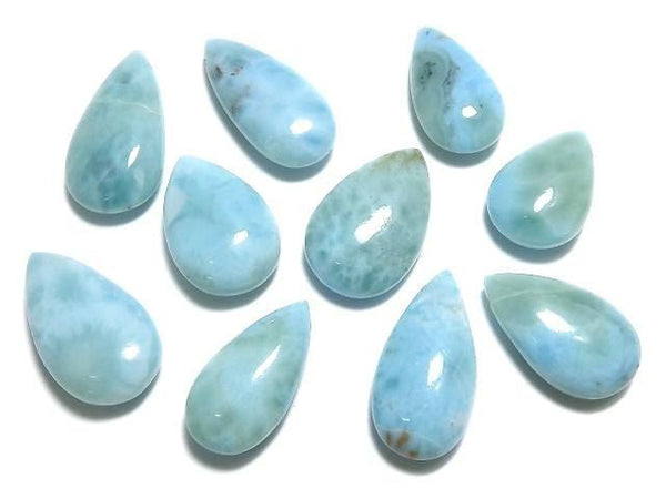 [Video][One of a kind] Larimar Pectolite AA Beads 10pcs Set NO.20