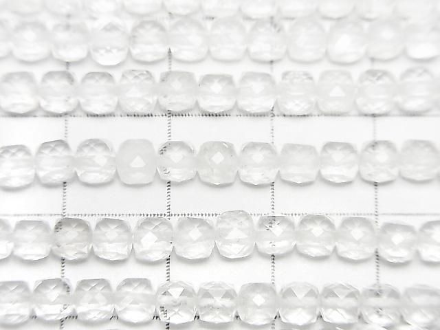 [Video]High Quality! Crystal AA++ Cube Shape 4x4x4mm half or 1strand beads (aprx.15inch/37cm)