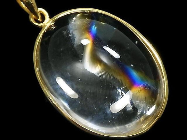 [Video][One of a kind] Iris Quartz AAA- Pendant 18KGP NO.120