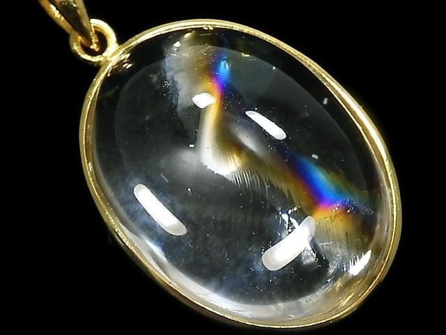 [Video][One of a kind] Iris Quartz AAA- Pendant 18KGP NO.120