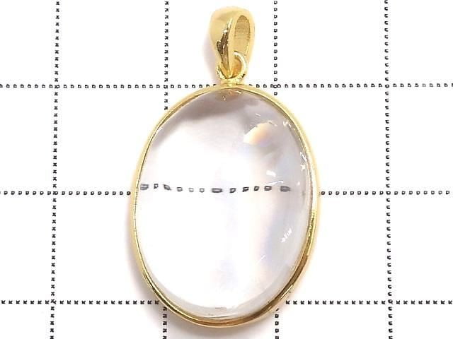 [Video][One of a kind] Iris Quartz AAA- Pendant 18KGP NO.120