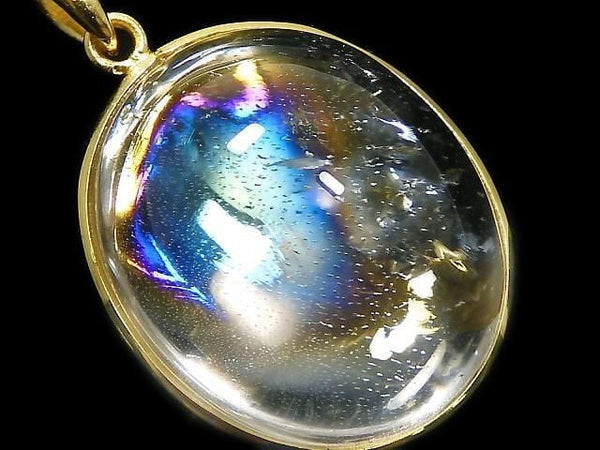 [Video][One of a kind] Iris Quartz AAA- Pendant 18KGP NO.123